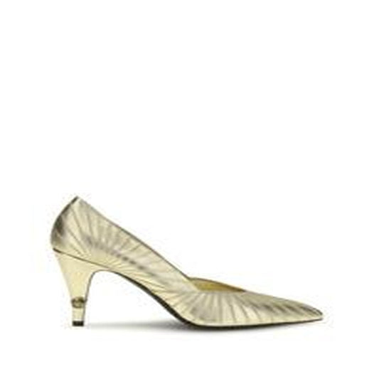 Décolleté in pelle metallizzata - LIGHT GOLD