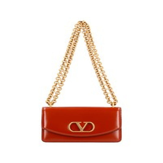 SMALL SHOULDER BAG DARK BRANDY