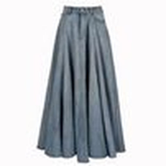 Gonna Lunga "Godet" Blue