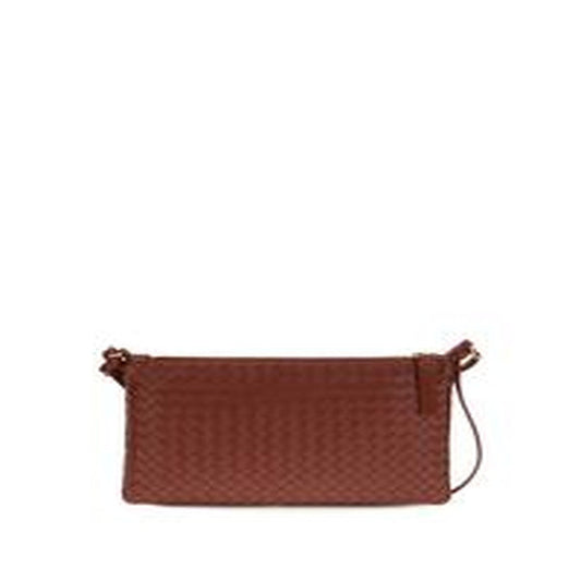 Borsa a Tracolla Intrecciato - LAVA RED-BRASS V