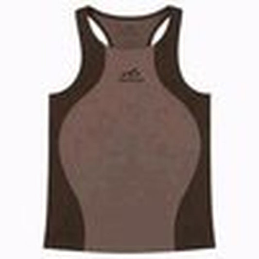 Tank Top Senza Cuciture Techwear Brown