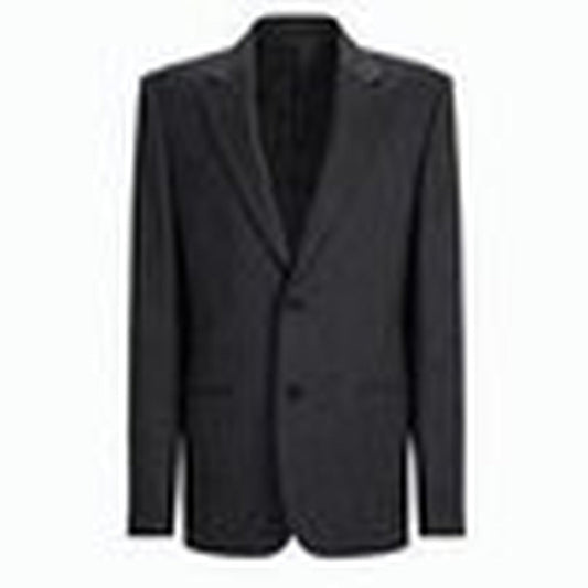 Giacca In Lana Gessata Grey