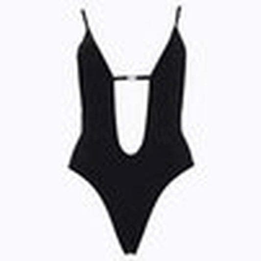 COSTUME INTERO CON SCOLLATURA PROFONDA - Black