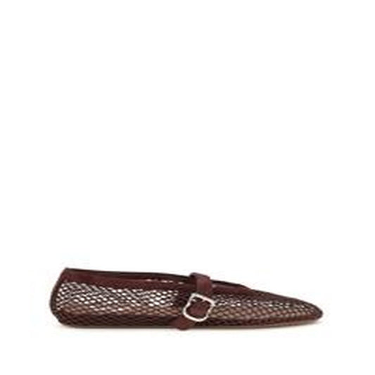 Ballerine in rete - ROUGE GRENAT