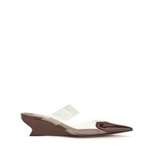 Mules Le Coeur in pelle verniciata - ROUGE GRENAT