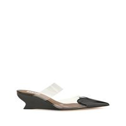 Mules Le Coeur in pelle verniciata - NOIR
