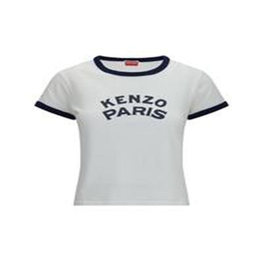 T-shirt in cotone Kenzo Paris Emblem - OFF WHITE