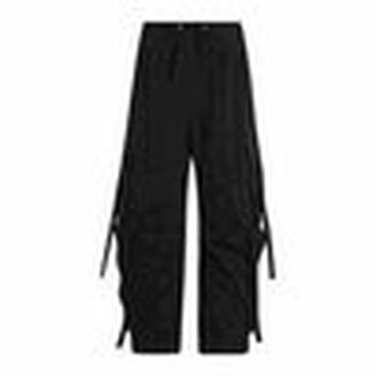 Pantalone Cargo In Faille Cerata Black