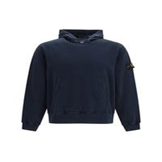 Felpa con Cappuccio e tasca frontale - NAVY BLUE