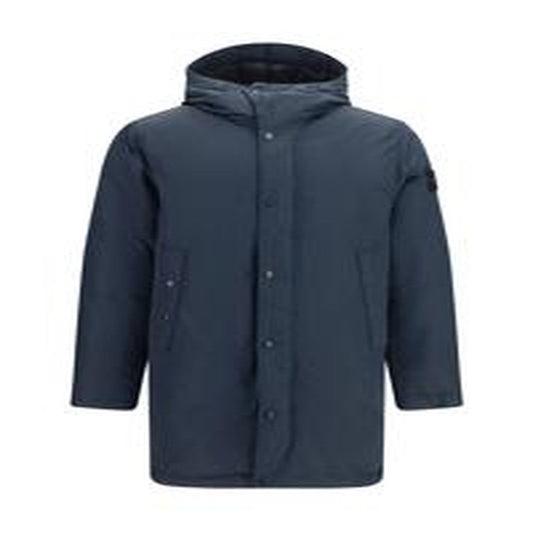 Piumino lungo imbottito - NAVY BLUE
