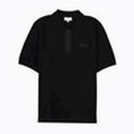 Shirts POLO CON ZIP E PATCH LOGO Black